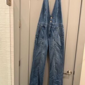 Free People We The Free Cruz Denim Jumpsuit 31